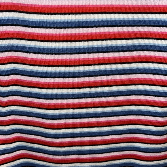 H&M (Divided) mini bodycon dress, red/white/blue/black striped size 4 - Picture 4 of 8